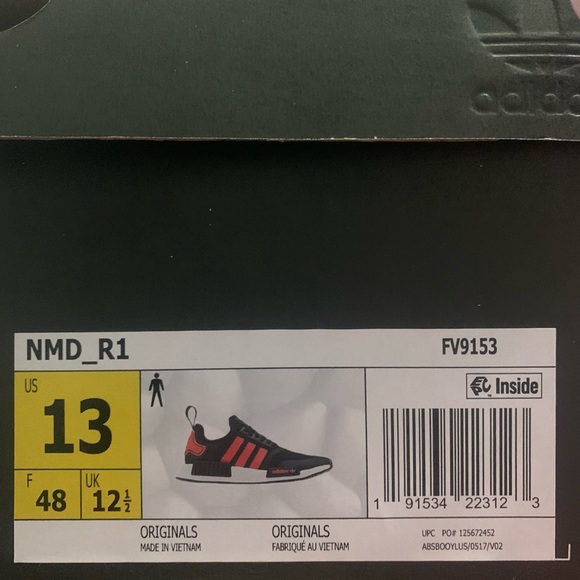 adidas Shoes | Adidas Nmd R Mens Casual Shoe Fv9153 Black Signa | Poshmark